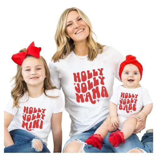 Handmade Christmas Mommy Daughter Outfits