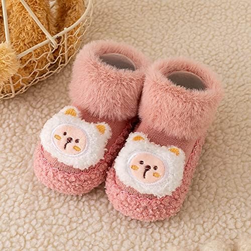 Baby Sock Slippers - Coachable Warm Cozy for First Walkers