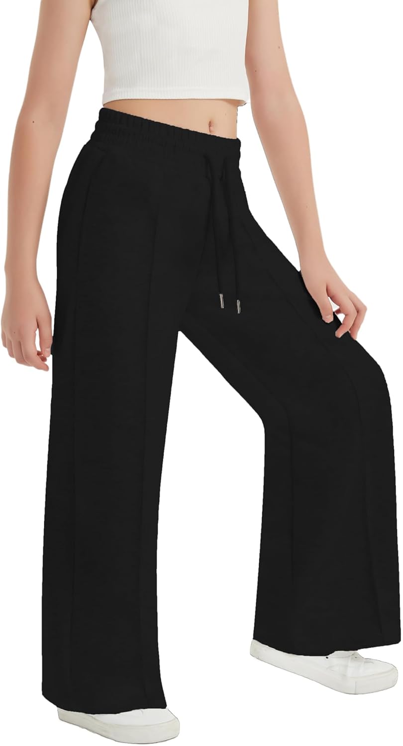 EXARUS High Waist Wide Leg sweatpants for Girls