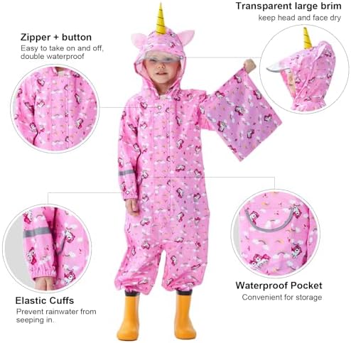 Rainy Day Fun Standing Out - Toddler Rain Suits for Girls