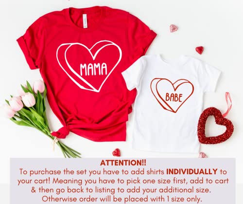 Mama Mini Hearts Matching Mommy and Me Shirts