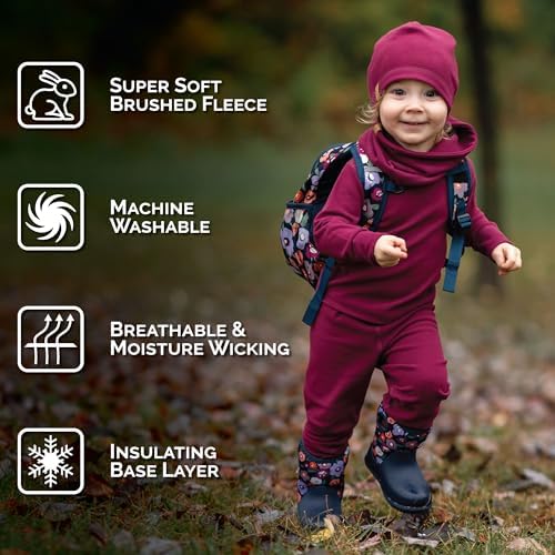 JAN JUL Thermal Base Layer Top for Kids Soft Stretchy and Warm