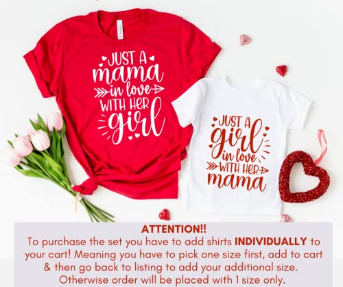 Handmade Matching Mom Baby Valentine T-Shirt