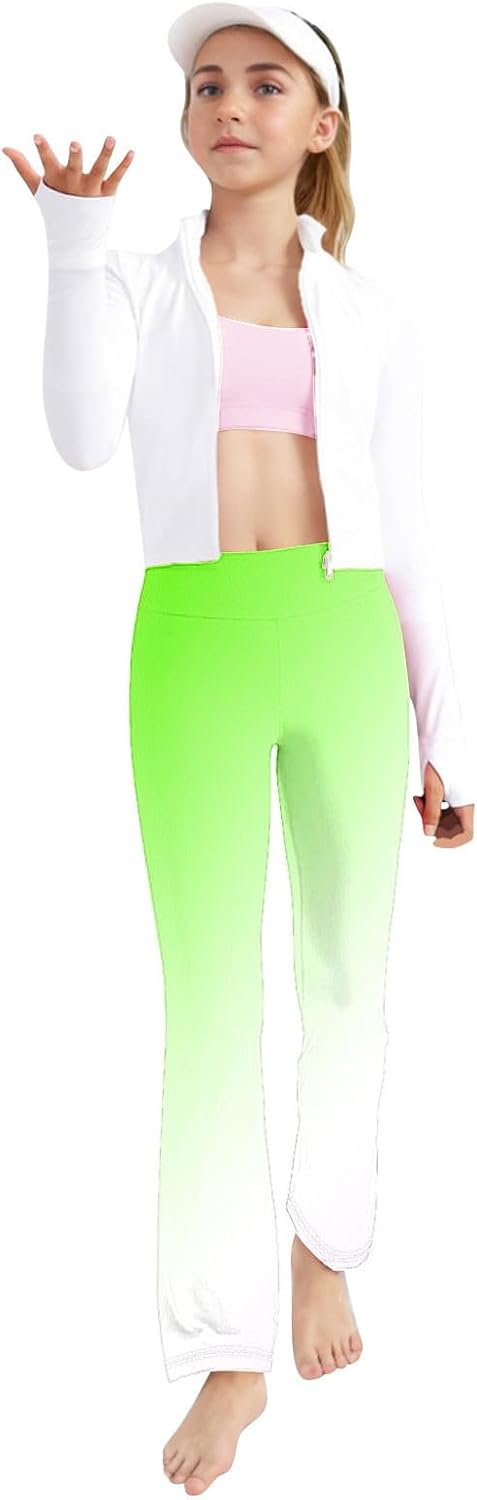 VIBRANT Gradient Straight-Line Leggings for Toddler Girls 2-13 Years