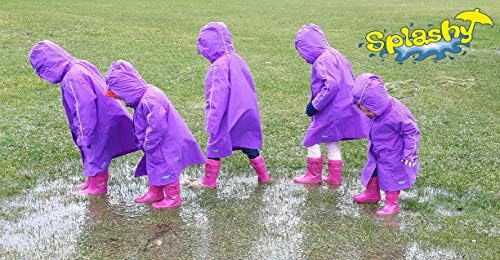 Splashy nylon childs rain jacket built for the elements