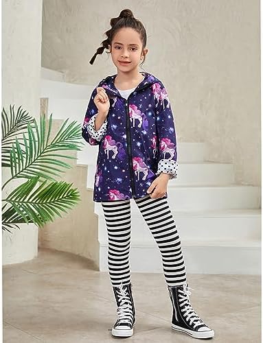 QPANCY Girls Lightweight Waterproof Hoodie