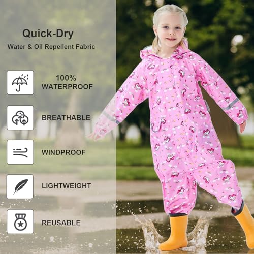 Rainy Day Fun Standing Out - Toddler Rain Suits for Girls