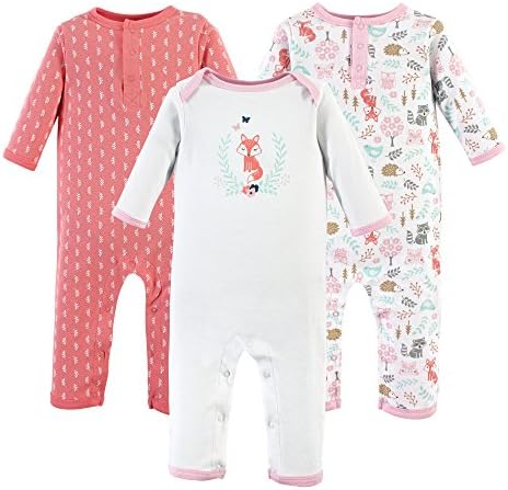 Hudson Baby Cotton Coveralls for Baby Girls