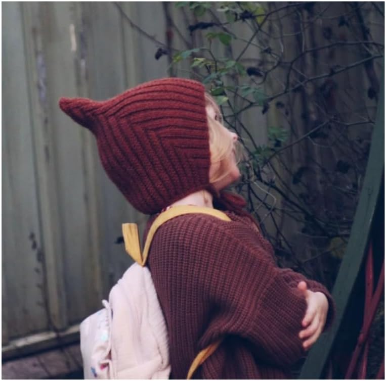 Hoasy Knitted Pixie Hat for Babies
