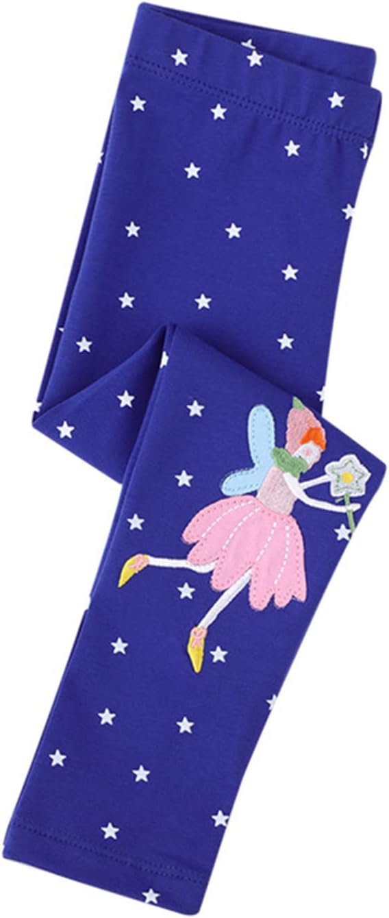 WEONEDREAM Stretch Leggings for Girls Toddlers Tote Fun and Trendy