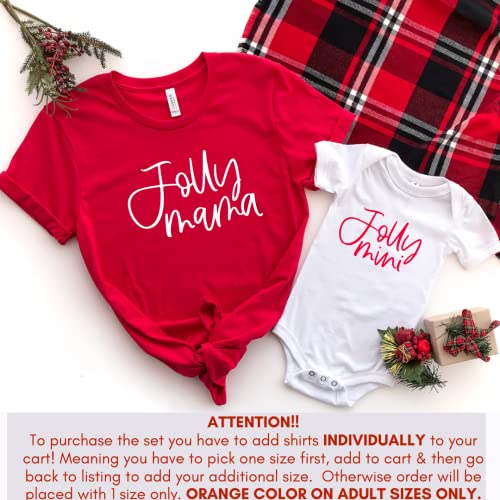 Jolly Mama Jolly Mini Christmas Mommy and Me Shirts