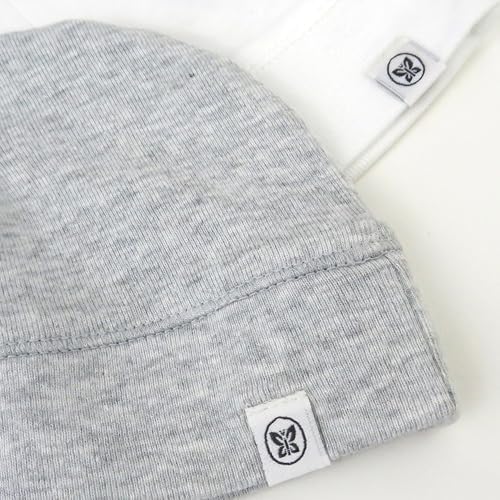 100 Organic Cotton Beanie Caps for Newborns