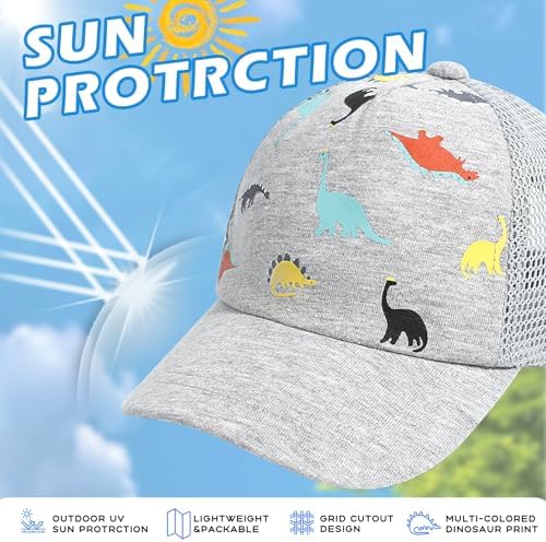Sun Protection Adjustable Dinosaur Style and Comfort for Kids