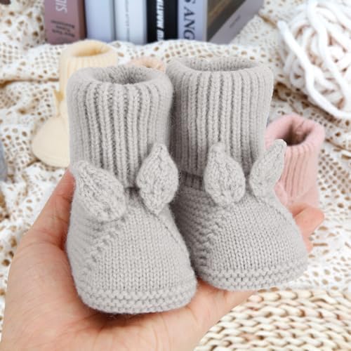 Loyfoky Baby Booties - Soft Stretchy Warm Perfect for Newborns and Walkers