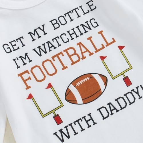 Newborn Baby Boy Football Outfit Romper Pants Set for Fall Innovation