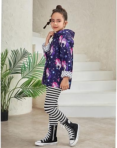 QPANCY Girls Lightweight Waterproof Hoodie
