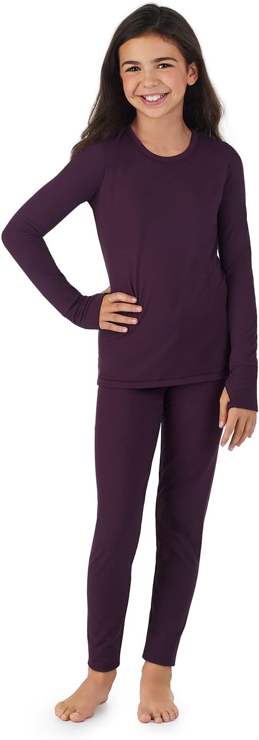 Cuddl Duds Girls Thermal Set - Warm Cushion Children
