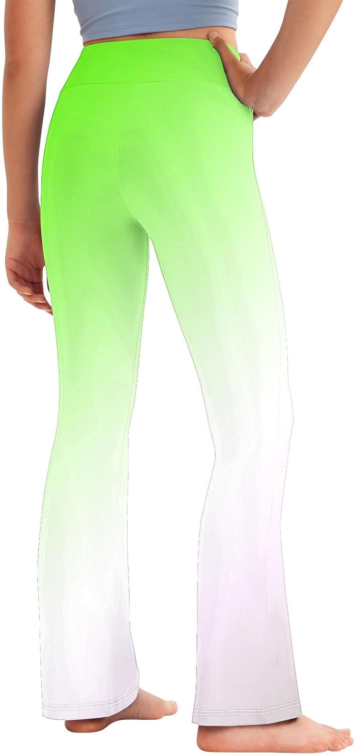 VIBRANT Gradient Straight-Line Leggings for Toddler Girls 2-13 Years
