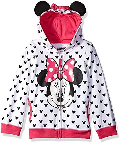 Mickey Disney Girls Minnie Hoodie with Bow and Ear