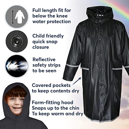 Kids Water-Proof Rain Jacket with Reflectors