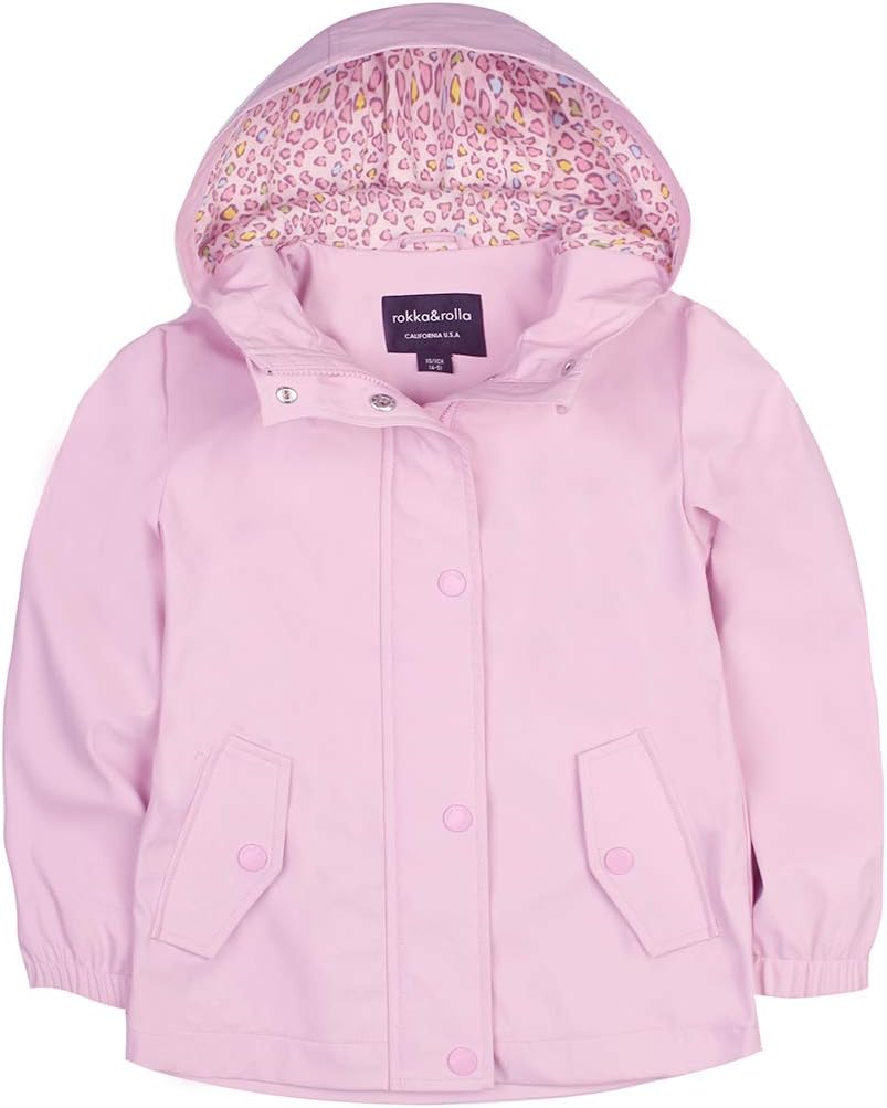 RokkaRolla Girls Waterproof Rain Jacket