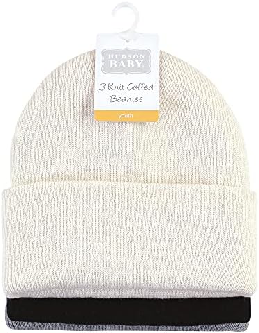 Hudson Baby Baby Knit Cuffed Beanie 3pk