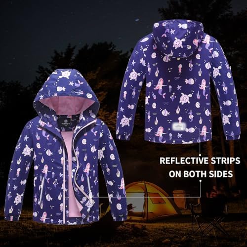 MGEOY Kids Lightweight Rain Jacket