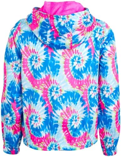 Pink Platinum Girls Lightweight Packable Rain Jacket Waterproof and Windproof