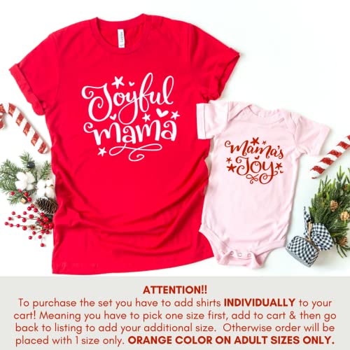 Matching Christmas Shirts for Mama and Baby