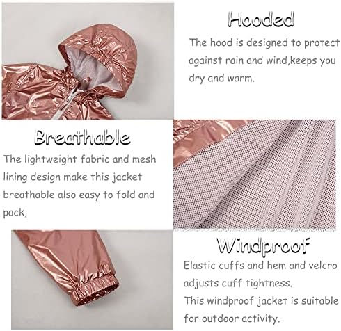 SNOW DREAMS Girls Waterproof Rain Jacket