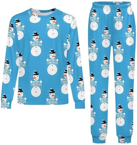 Happy Christmas Thermal Set for Kids Boys Girls Santa Claus Pajama Bottoms