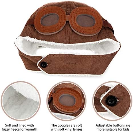 SATINIOR Fleece Hat for Kids with Earmuffs