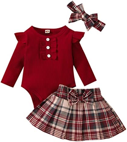 Adorable Plaid Romper for Infants
