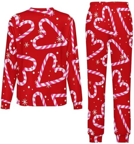 MEIKKO Candy Cane Thermal Underwear For Kids - Unisex Sleepwear