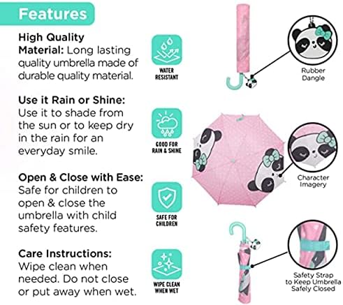 Addie Tate Kids Rain Umbrella Set for Toddler