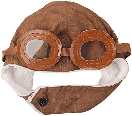 Ewanda Pilot Aviator Fleece Warm Hat for Kids