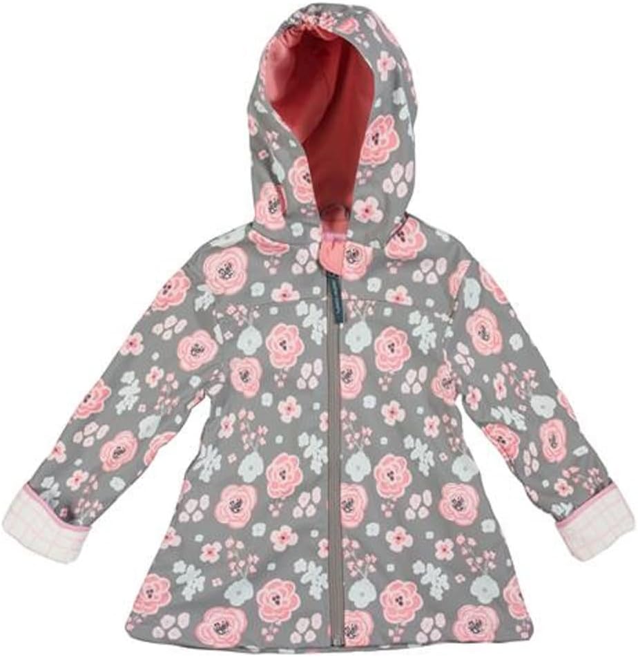 Stephen Joseph Unisex Child Raincoat Charcoal Floral 4-5T US