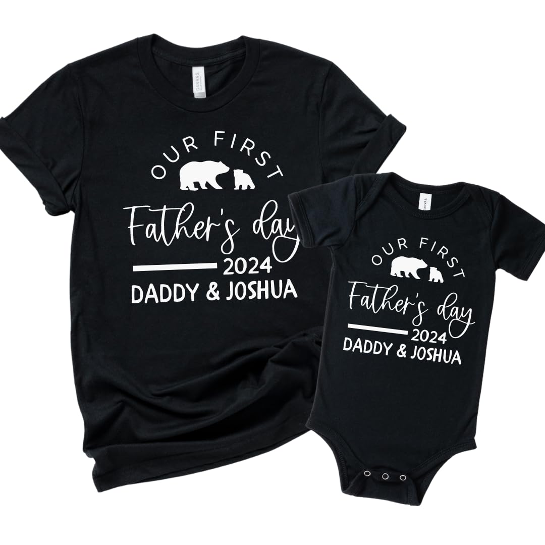 Personalized Fathers Day Dad Baby Matching