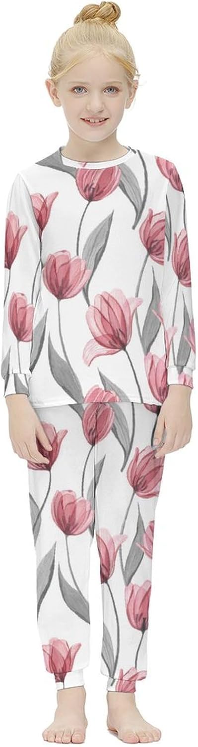MEIKKO Pajamas Set Sunflowers Thermal