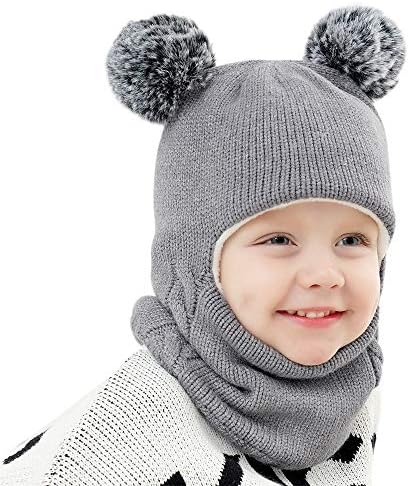 Cute Unisex Baby Winter Hat Scarf Set Best Gift for Little Ones