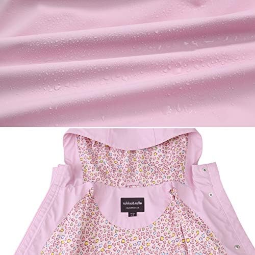 RokkaRolla Girls Waterproof Rain Jacket