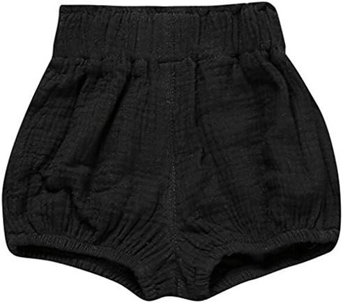 LOOLY 3-Pack Soft Cotton Linen Bloomers for Boys Girls