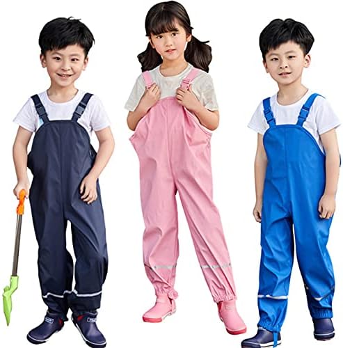 Weatherproof Toddler Rain Jacket for Boys Girls Reflective Design