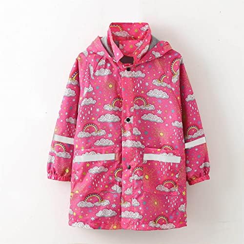 Adorable Kids Ponchos with Hoods Waterproof Reflective Perfect for Rainy Days
