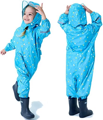 Fewlby Kids Toddler Waterproof Rain Jacket - Stay Dry Cozy