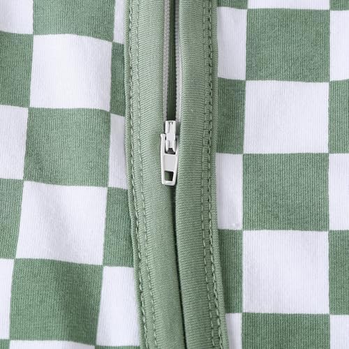 Newborn Boys Girls Checkered Romper