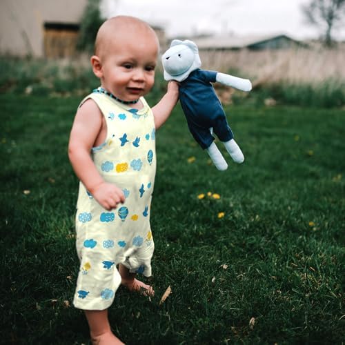 Babysoy Unisex Tank Romper for Little Ones Soft Playful Durable