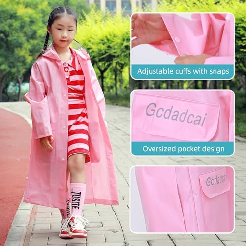 Comfortable Double Brim Rain Poncho for Kids