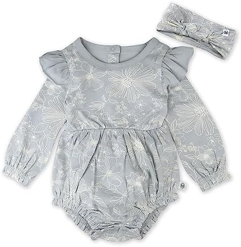 HonestBaby Organic BabyRomper Headband Set for Babies Toddlers