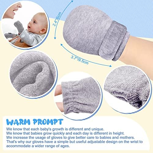 Perfectly Adjustable Newborn Gloves for Boys and Girls